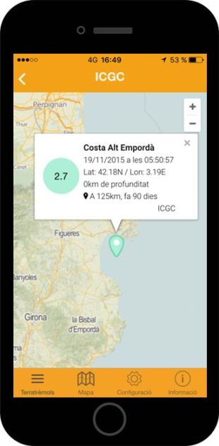 Una nova app permet seguir els terratrèmols al món en temps real