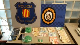 Detinguts tres membres d'una mateixa família de Salt per tràfic de drogues