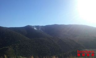 Estabilitzat l'incendi a la frontera francesa a prop de Portbou 