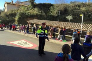 Creen a la Cellera un itinerari segur perquè els nens vagin a peu a l'escola