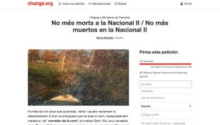 Recullen més de 300 signatures en dos dies per reclamar el desdoblament de l'N-II