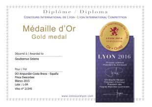 Premien un celler de Vilajuïga amb la Medalla d'Or al Concurs Internacional de Vins a Lió