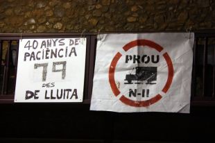 Bàscara celebra la fi del pas de camions de gran tonatge per la N-II