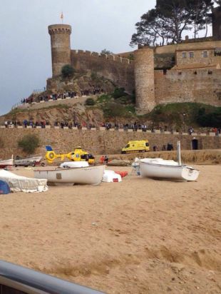 Ferida greu una nena de tres anys després de caure des de la muralla de Tossa de Mar