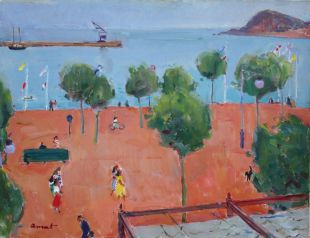 Una exposició mostra el passeig de Sant Feliu de Guíxols al llarg de 50 anys