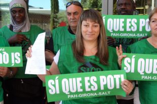 Anul·lada l’execució hipotecària de la portaveu de la PAH Girona-Salt per tenir una clàusula abusiva