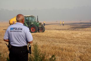 Estabilitzat l'incendi de Santa Coloma de Farners, que ha afectat unes 20 hectàrees