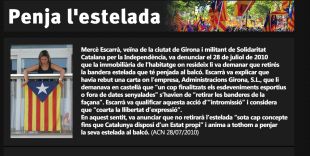 Una web anima a penjar estelades i enviar-ne les fotografies per reclamar un estat propi