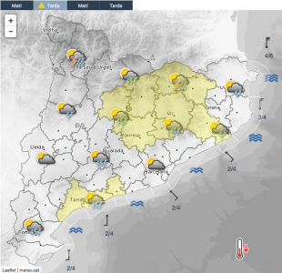 Tempestes i baixada de les temperatures a partir d'avui