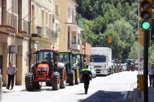 Tractorada a Ripoll contra les retallades en les ajudes a la producció ecològica