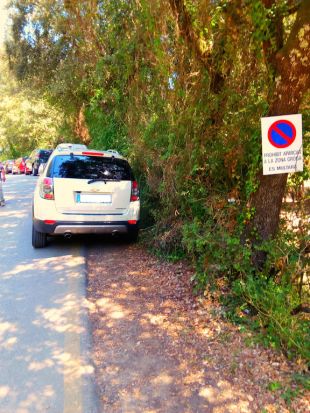 300 multes en un mes i mig per aparcar als gorgs de les Planes d'Hostoles