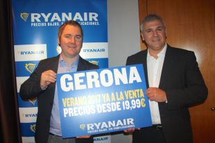 Ryanair sumarà nou rutes internacionals des de l'aeroport de Girona l'estiu del 2017