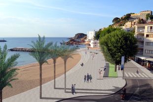 Sant Feliu de Guíxols remodelarà el passeig de Rius i Calvet i aixecarà una graderia arran platja