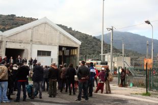 Protestes a Cervera de la Marenda en contra de la supressió del tren nocturn París-Portbou