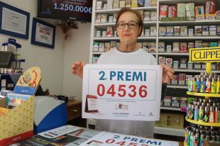 'Estem molt contents d'haver repartit sort a Vilobí d'Onyar amb dos bitllets del segon premi'