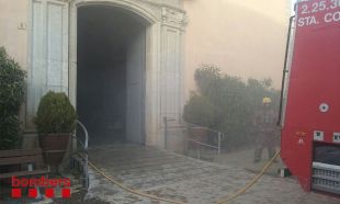 Crema una habitació de l’església de Vilobí d’Onyar sense causar ferits