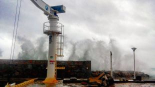 Es registren onades de fins a gairebé 7 metres a Begur