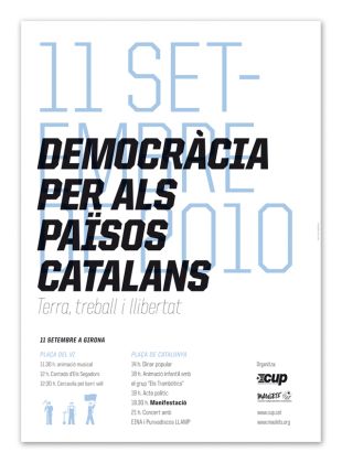 La CUP acusa ERC de voler 'dinamitar' la manifestació de la Diada de Girona 'aliant-se' amb el PSC 