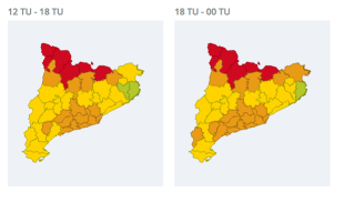 Les ratxes de vent poden superar els 120 km/h aquesta tarda