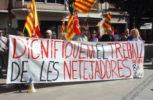 Les treballadores de neteja de l'Ajuntament de Figueres reclamen millores laborals