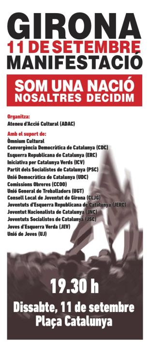 C's de Girona no participarà dels actes de la Diada perquè diu que es fa 'exaltació del terrorisme'