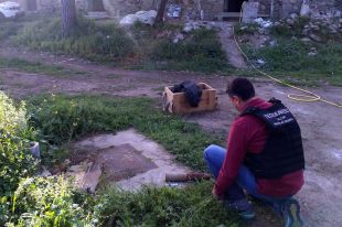 Localitzen un projectil d'artilleria de la Guerra Civil a les obres d'un mas de Calonge