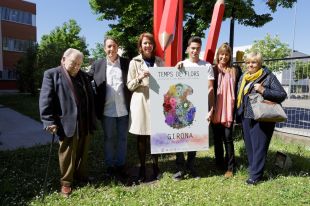 Una paleta de colors amb motius florals, al cartell del 62è 'Girona, Temps de Flors'
