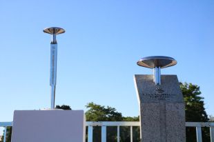 La flama olímpica es torna a 'encendre' a les ruïnes d'Empúries, 25 anys després