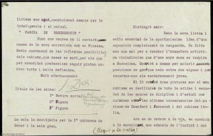 Dalí a Dalmau (1926): ''El cubisme només és mort pels que pinten arbres torts''