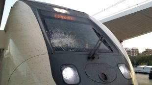 Ferit un maquinista a l'estació de Girona per una pedrada que va impactar contra el seu tren