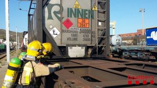 Desactivada l'alerta per una petita fuita en un tren de mercaderies perilloses a l'estació de Portbou