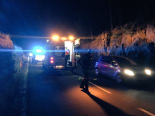 Ferit lleu un motorista en xocar contra un porc senglar a Llançà