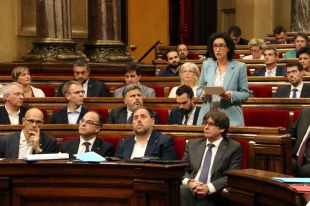 JxSí i la CUP demanen l'alteració de l'ordre del dia per a la llei del referèndum