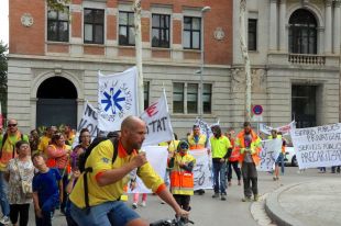 Acaba la vaga dels treballadors de les ambulàncies