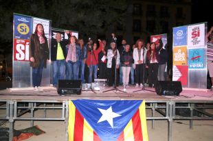 Arrenca la campanya pel 'sí' al referèndum en un acte unitari a Girona