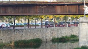 Desplegament de la Policia Nacional a l'entrada de Girona a menys d'una setmana de l'1-O