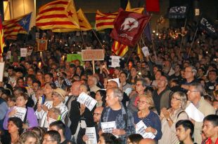 15.000 persones clamen a Girona per la llibertat de Sánchez i Cuixart