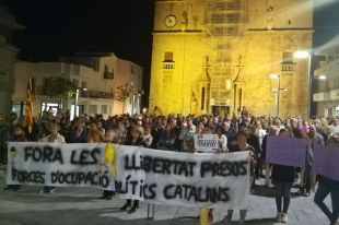 Concentracions de suport i en contra de la presència de la Guàrdia Civil a l'Escala
