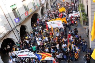 Els portaveus d'ANC i Òmnium al Gironès criden a mantenir ''la unitat popular als carrers''