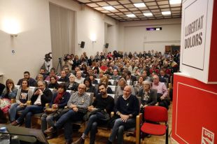 Més de 200 persones demanen la llibertat per Dolors Bassa en un acte d'UGT a Girona