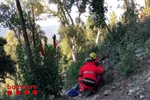 Rescaten un excursionista que ha patit una fractura de tíbia a Palamós