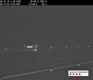 Enxampat drogat i conduint sense carnet a 177km/h per l'AP-7 a Sant Gregori