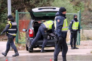 Controls al Pertús en el marc del dispositiu pel possible retorn de Puigdemont