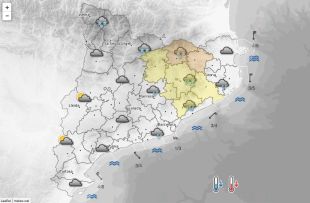 Avís per nevades a 500 metres demà a la Garrotxa i el Ripollès