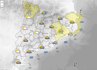 Activada la prealerta per nevades a partir de 500 metres aquest matí a la Selva