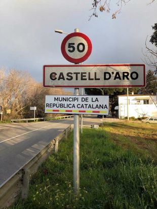 C's denuncia l'aparició de cartells independentistes a Castell d'Aro, Platja d'Aro i S'Agaró