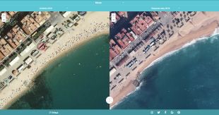 Un visor online permet comprovar els danys del temporal a la costa de principis de març