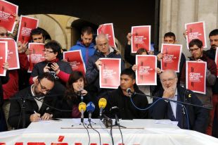 Un jutjat intenta engarjolar un dels 10.000 participants en el tall del TAV a Girona