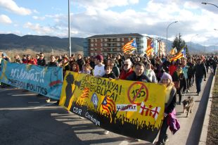El CDR de la Cerdanya talla l’N-152 a Puigcerdà fins arribar de nou a la frontera amb França