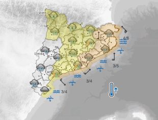 Alerta per la previsió de pluges intenses a partir del vespre
